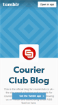 Mobile Screenshot of blog.courierclub.co.uk